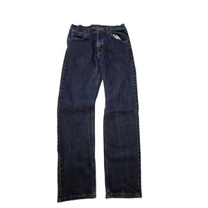 Wrangler Mens 1096FXVMF Straight Leg Jeans Dark Blue Denim 32x32